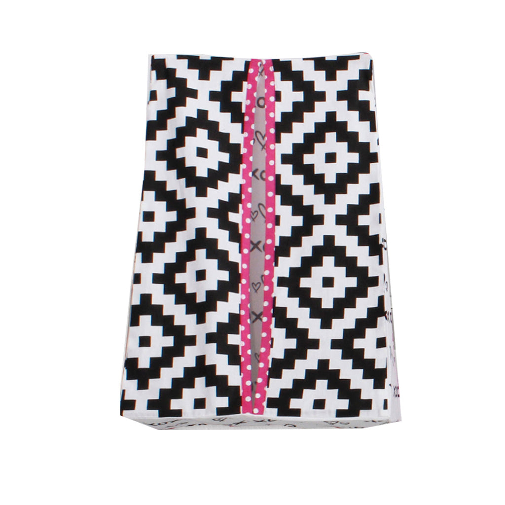 Love Aztec Black/Fuchsia Girls Crib Bedding Set - Bacati - Crib Bedding Set - Bacati