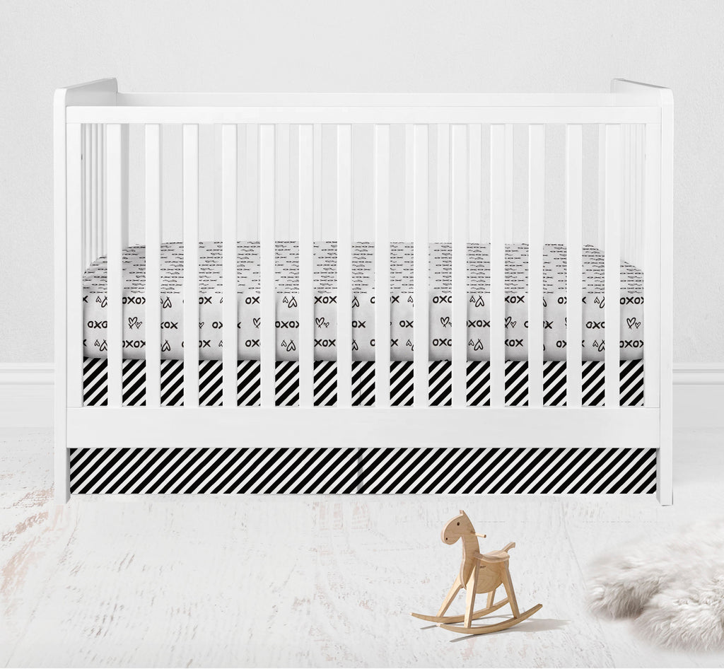 Love Aztec Black/Gold Crib Bedding Set - Bacati - Crib Bedding Set - Bacati