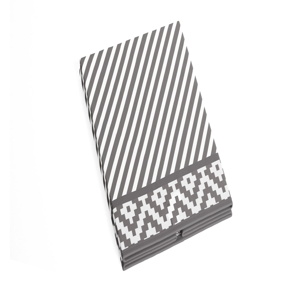Bacati - Aztec Love Neutral Nursery Kids Storage Items, Grey - Bacati - Nursery/Kids Storage - Bacati