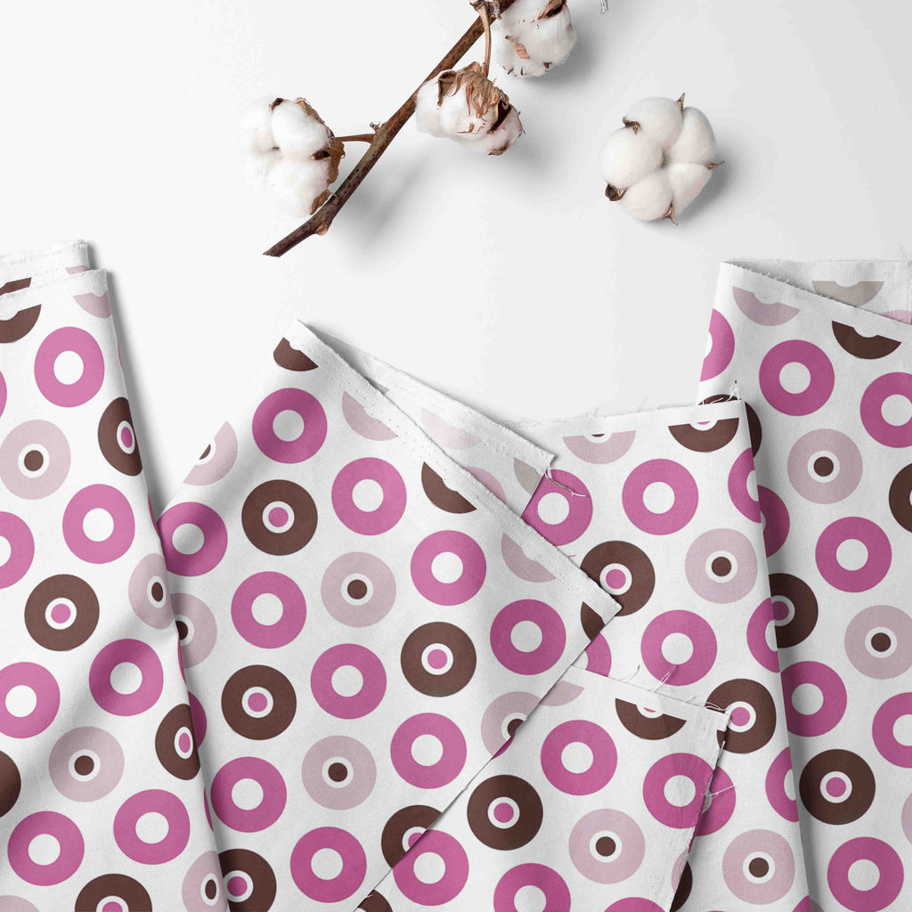 Bacati - Mod Dots/Stripes Pink/Fuchsia/Beige/Brown Girls Quilted Changing Pad Cover - Bacati - Changing pad cover - Bacati