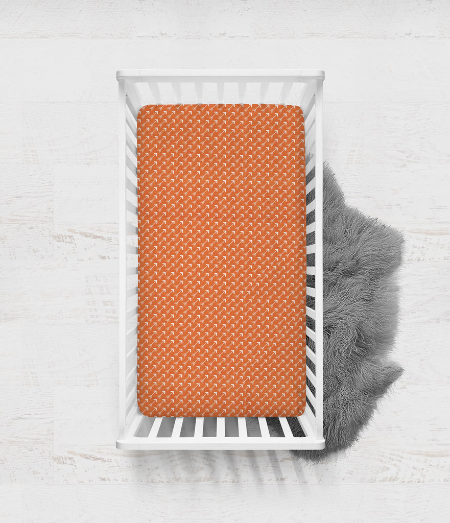 Playful Fox Orange/Grey Neutral Crib Bedding Set - Bacati - Crib Bedding Set - Bacati