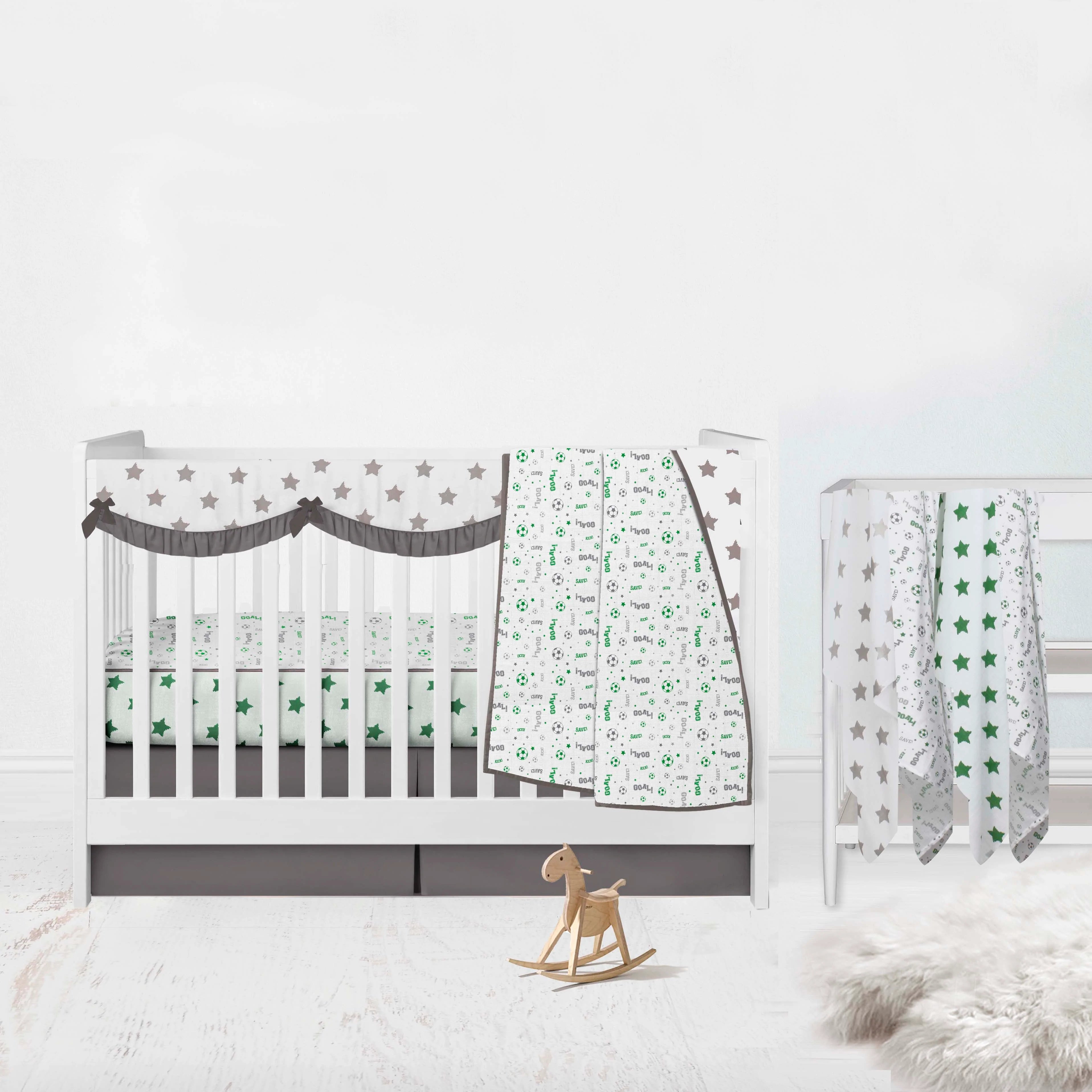 Soccer crib bedding discount