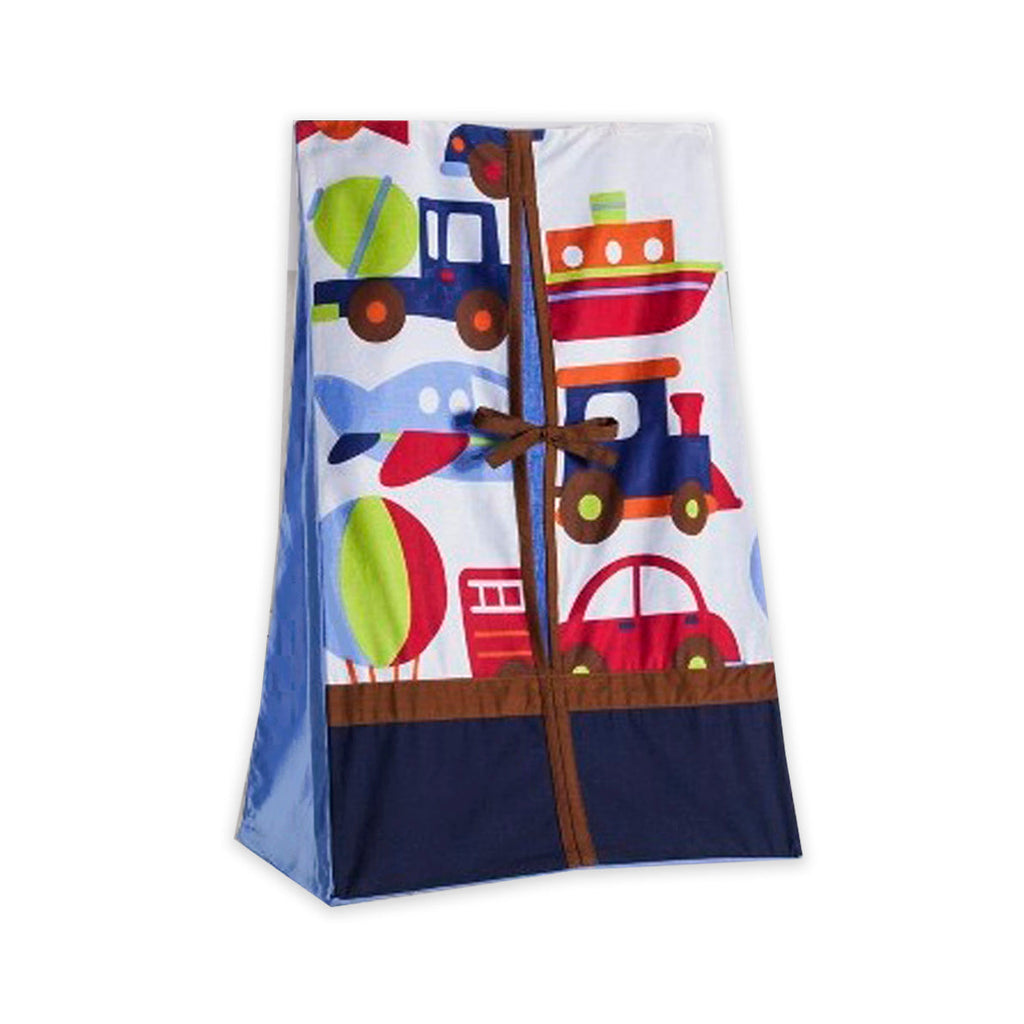 Transportation Blue/Navy/Green/Red/Orange Boys Crib Bedding Set - Bacati - Crib Bedding Set - Bacati