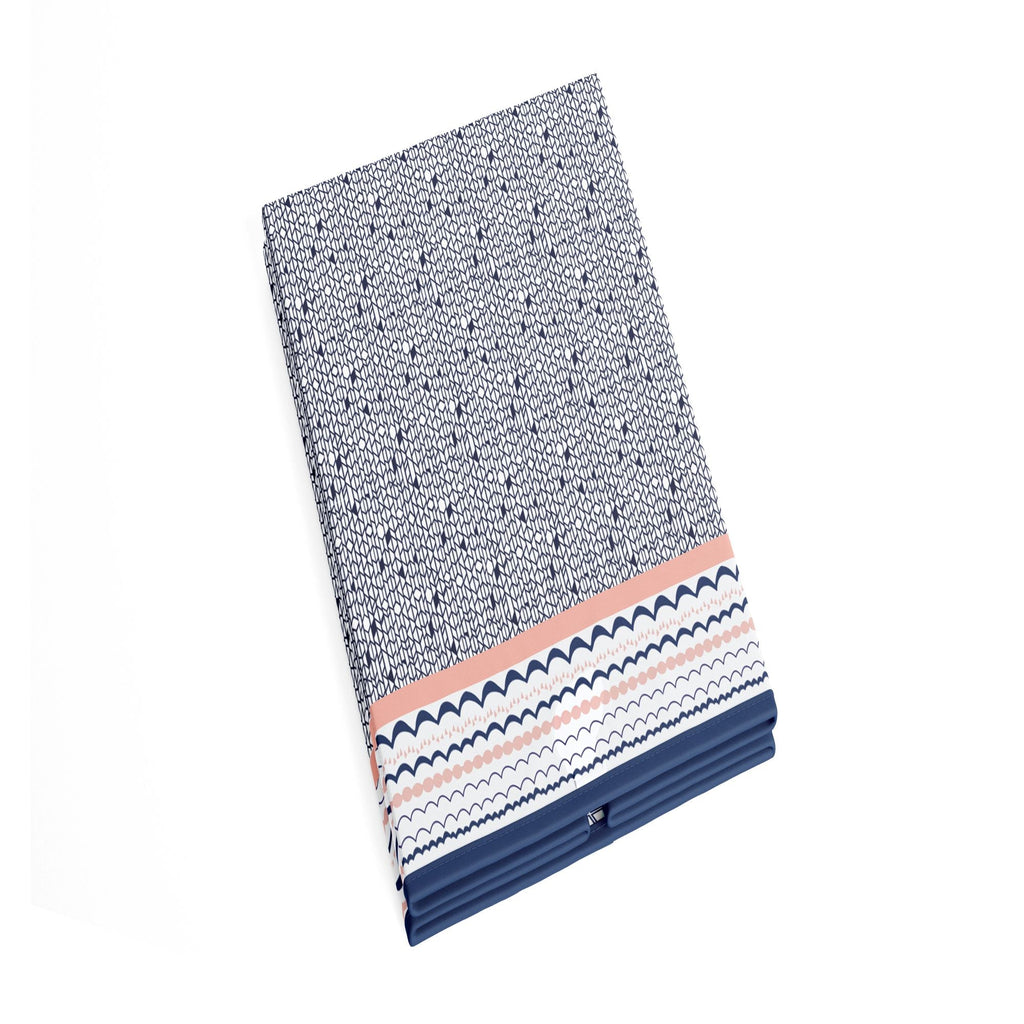 Bacati - Tribal Olivia, Girls Nursery Kids Storage. Coral/Navy - Bacati - Nursery/Kids Storage - Bacati
