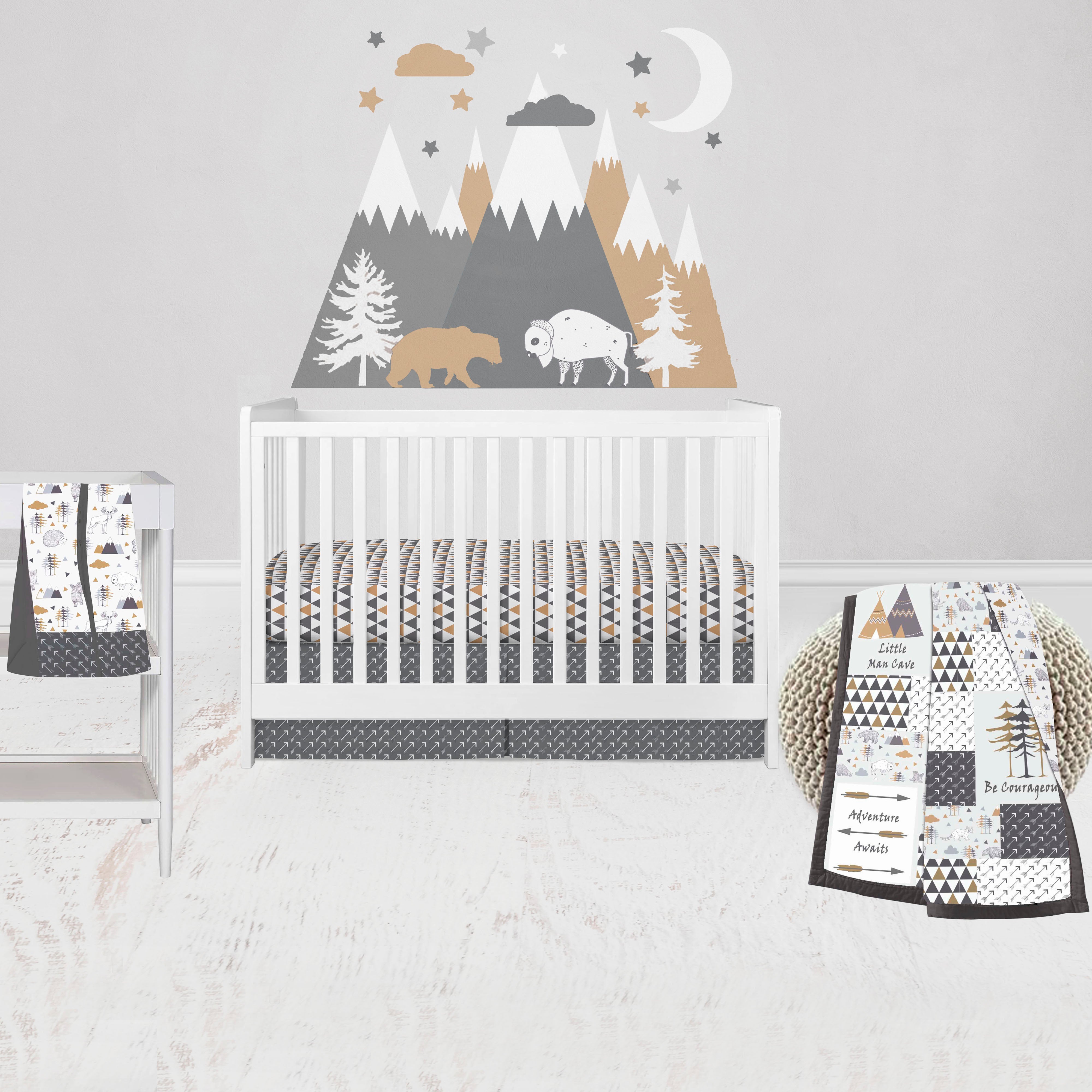 Adventure awaits baby bedding top