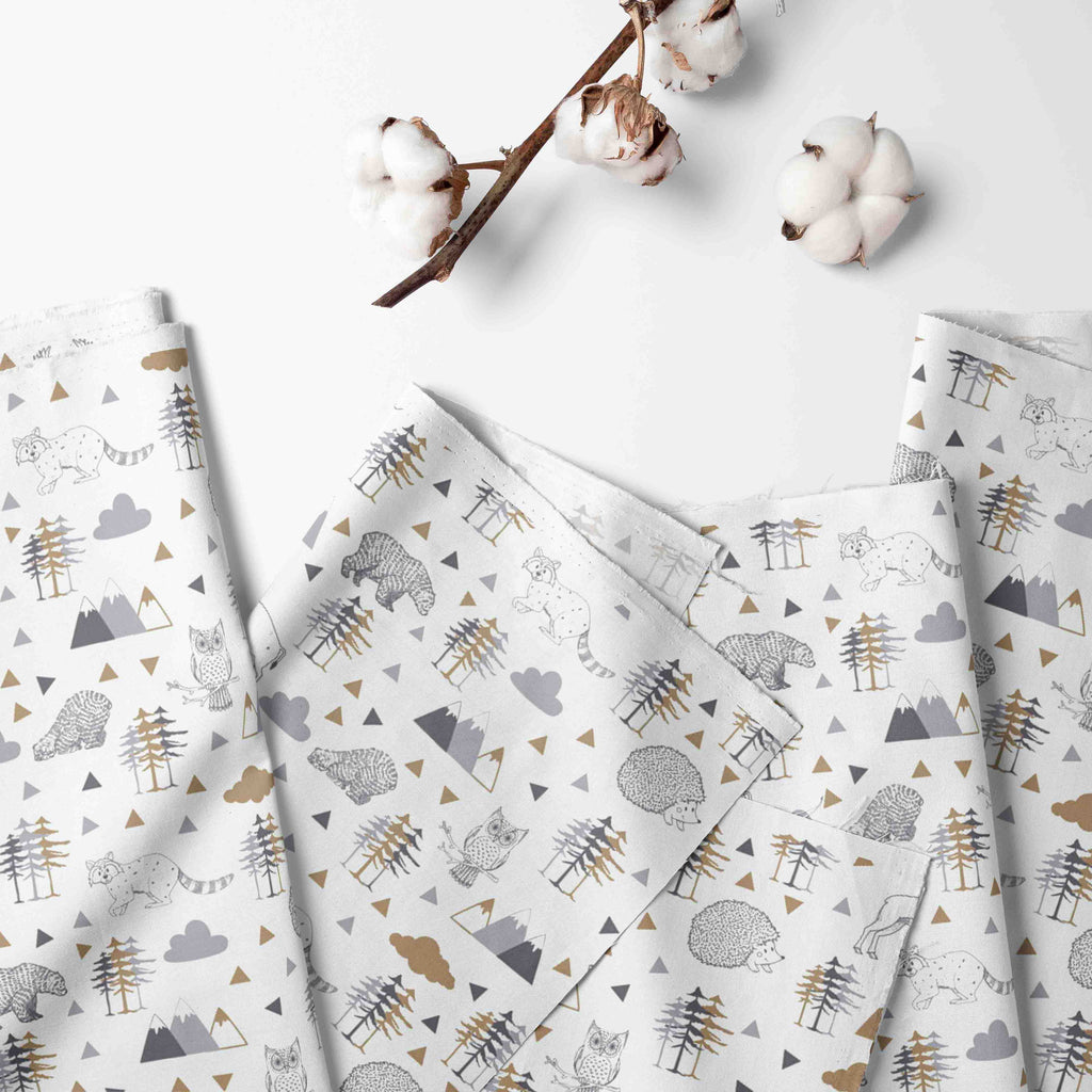 Bacati - Playmat/Baby Activity Gym with Mat, Woodlands Beige/Grey - Bacati - Baby Activity Gym with Mat - Bacati